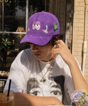 Gorra Starboyz x Toallin morada snapback