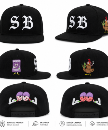 Gorra negra SB – Toallin x Pepe el pollo: Ojos Rojos